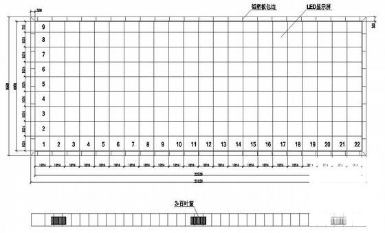 PH16室外LED全彩显示屏结构CAD施工图纸 - 1