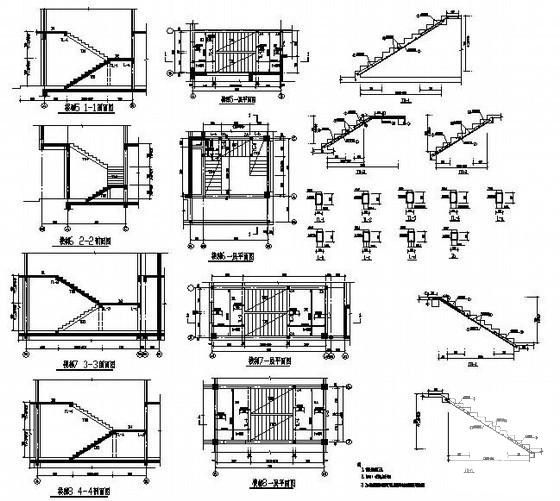 6度抗震22层剪力墙住宅楼结构CAD施工图纸（桩基础）(平面布置图) - 3