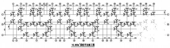 框架结构住宅结构CAD施工图纸（6层坡屋顶带阁楼） - 3