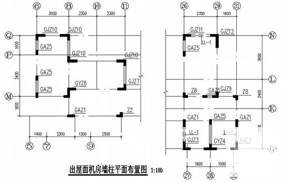 地下2层地上18层剪力墙商住楼结构CAD施工图纸（筏型基础7度抗震）(平面布置图) - 3