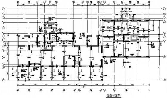 框架剪力墙结构住宅楼结构CAD施工图纸（11层桩基础） - 3