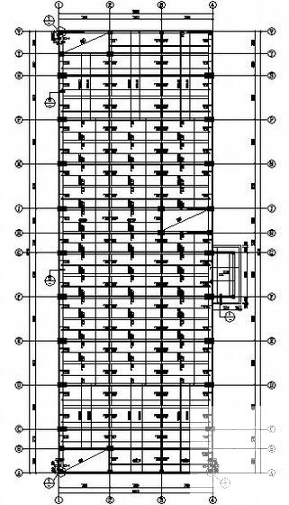 4层框剪结构学生餐厅宿舍楼结构CAD施工图纸 - 1