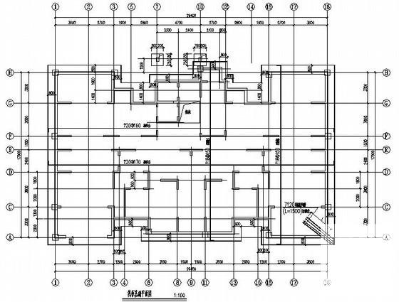 18层剪力墙高层住宅楼结构CAD施工图纸（7度抗震） - 3