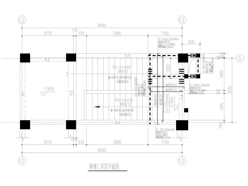 混合层次办公车间结构施工图纸2016 - 4