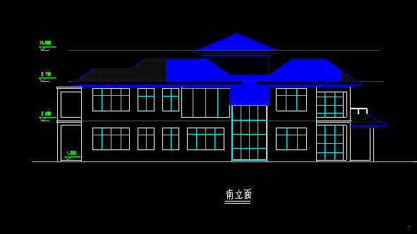 别墅施工图效果图 - 2