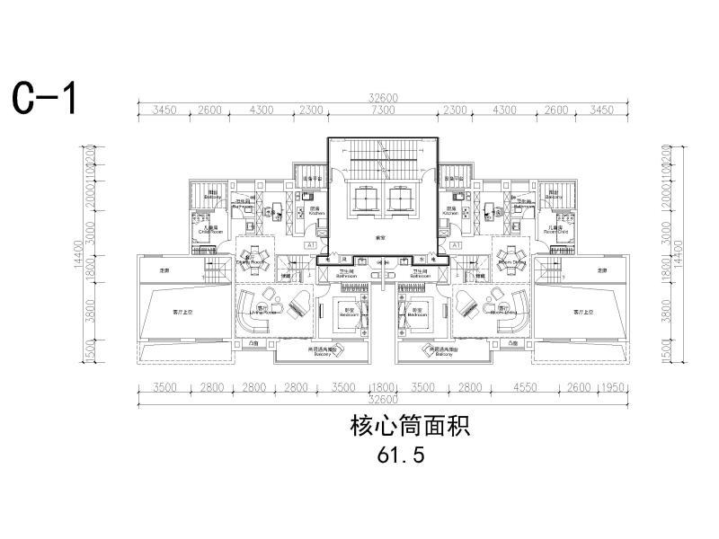 核心筒户型 - 5