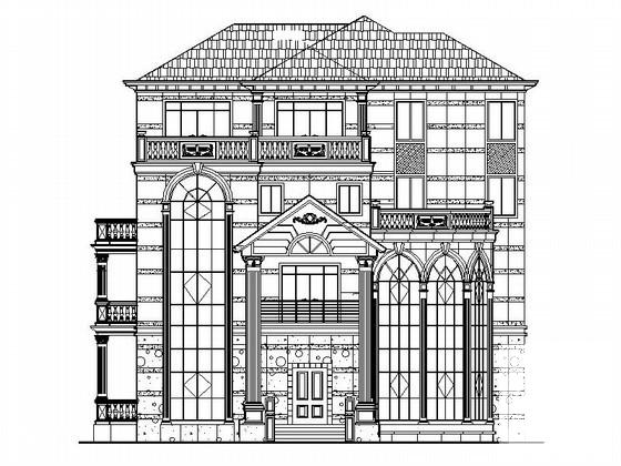 别墅建筑施工图纸 - 1