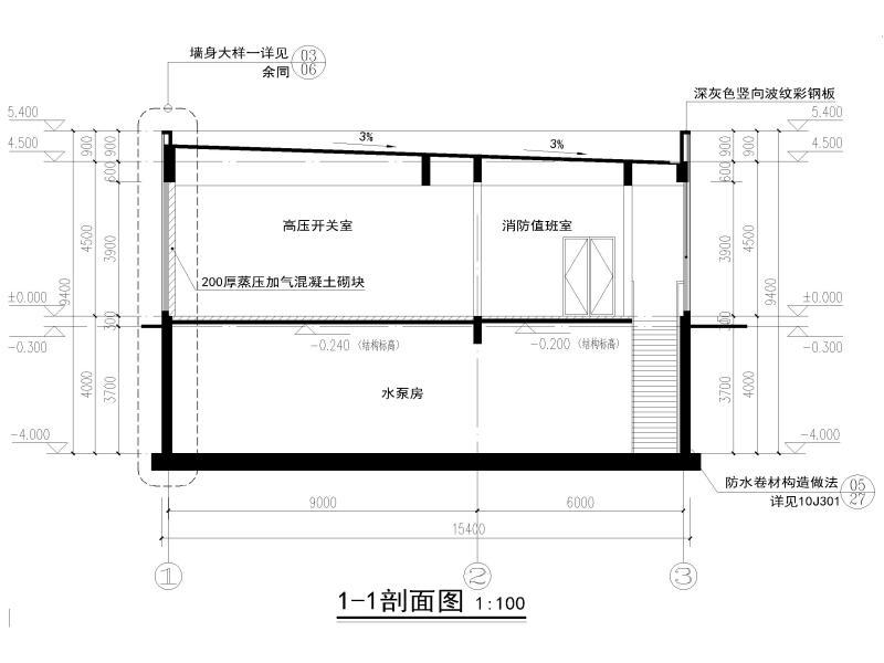 门卫室建筑图纸 - 4