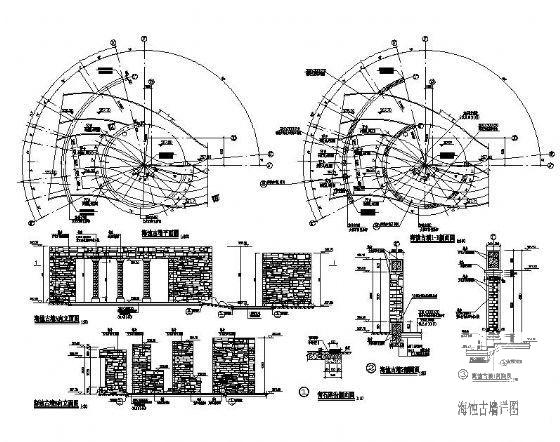 希腊式景墙施工图 - 3