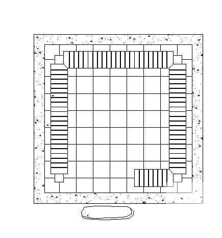 春苑滴翠亭施工图纸立面图,平面图 - 3