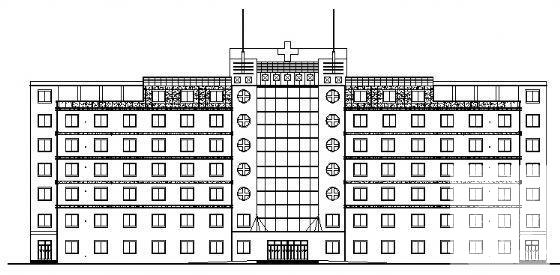 6层医院建筑CAD施工图纸(卫生间详图) - 1