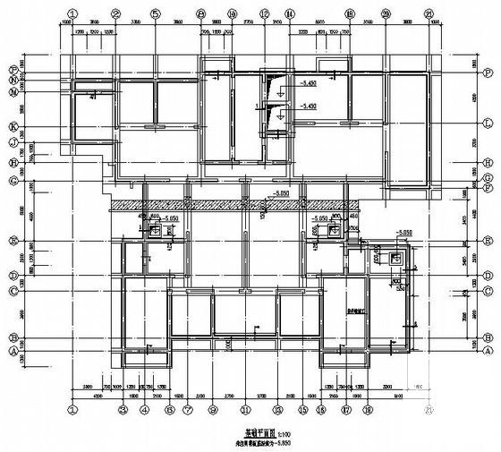 26层塔楼桩基础剪力墙结构住宅楼结构CAD施工图纸 - 3