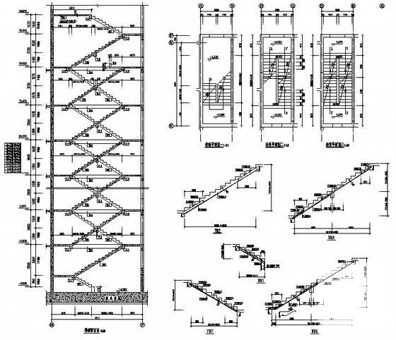 26层塔楼桩基础剪力墙结构住宅楼结构CAD施工图纸 - 4