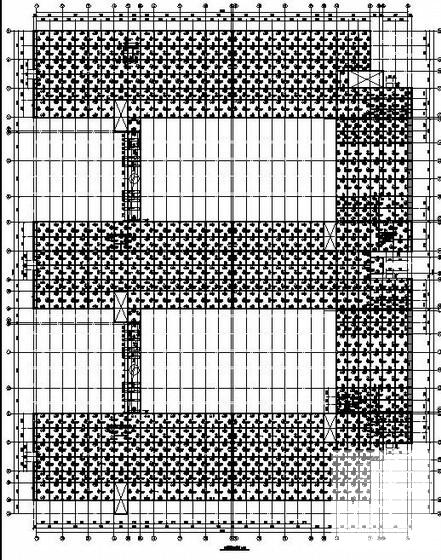 4层桩基础框架结构研发中心办公楼结构CAD施工图纸(预应力管桩) - 1