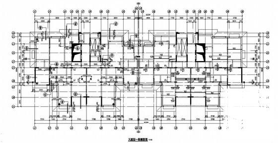 25层桩基础剪力墙结构住宅楼结构CAD施工图纸 - 1