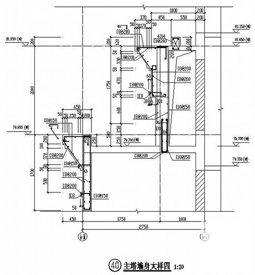 25层桩基础剪力墙结构住宅楼结构CAD施工图纸 - 4