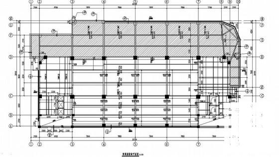 8层框架结构办公楼结构CAD施工图纸（桩基础带转换层） - 1