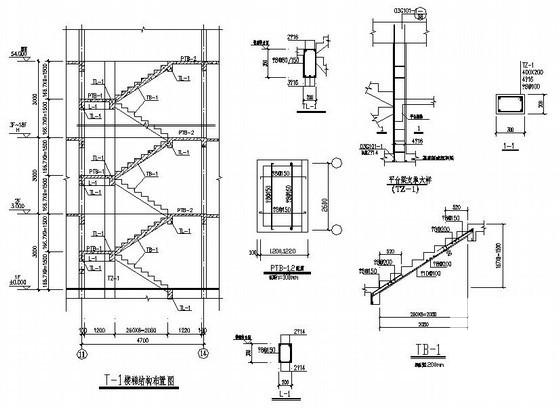 18层桩基础剪力墙结构住宅楼结构CAD施工图纸(平面布置图) - 4