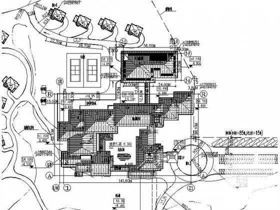 新中式6层五星级度假酒店建筑施工CAD图纸 - 3