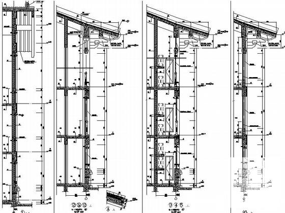 4层酒店建筑施工CAD图纸（B楼）(钢筋混凝土结构) - 5