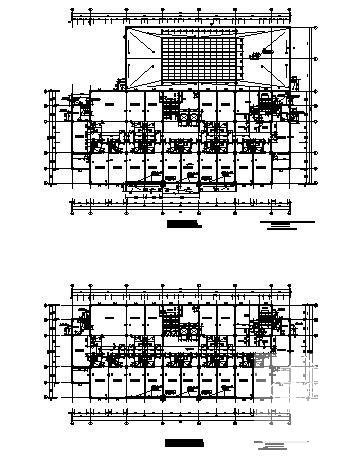 花园式5层酒店建筑施工CAD图纸(钢筋混凝土结构) - 3