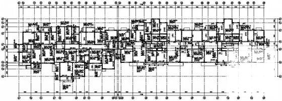 16层筏型基础现浇剪力墙住宅楼结构CAD施工图纸 - 1