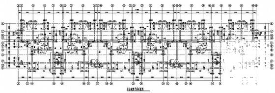 10层桩基础框架剪力墙结构住宅楼结构CAD施工图纸(平面布置图) - 3