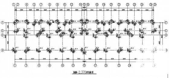 5层独立基础异形柱框架结构住宅楼结构CAD施工图纸 - 3