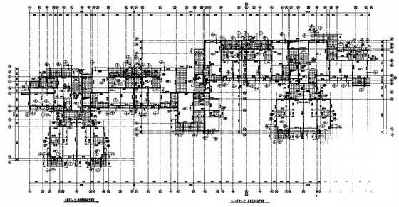 框架剪力墙结构住宅楼结构CAD施工图纸（11层桩基础） - 1