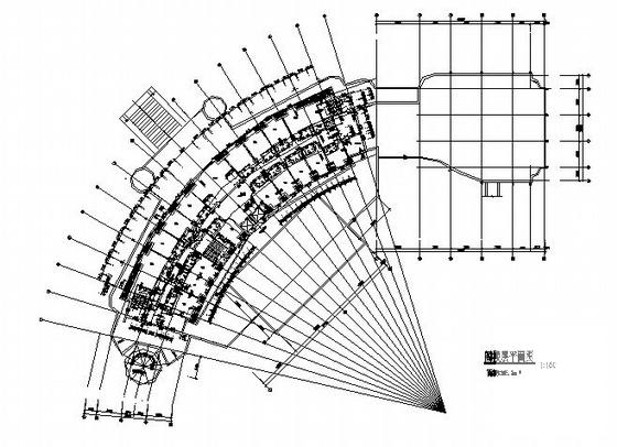 现代风格框架结构7层宾馆建筑施工CAD图纸(卫生间详图) - 3