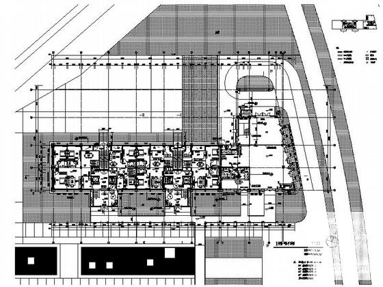 8层酒店式公寓建筑施工CAD图纸（知名设计院） - 3