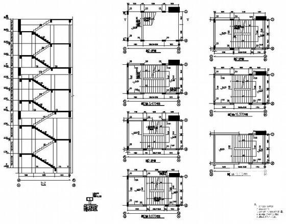 框架结构厂房结构CAD施工图纸（桩基础3层）(建筑设计说明) - 4