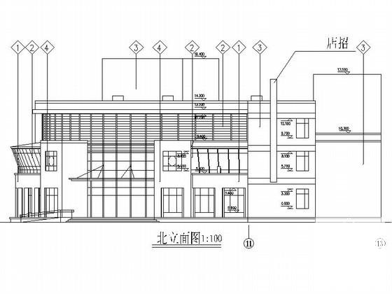 3层山水华庭酒店建筑施工CAD图纸 - 4