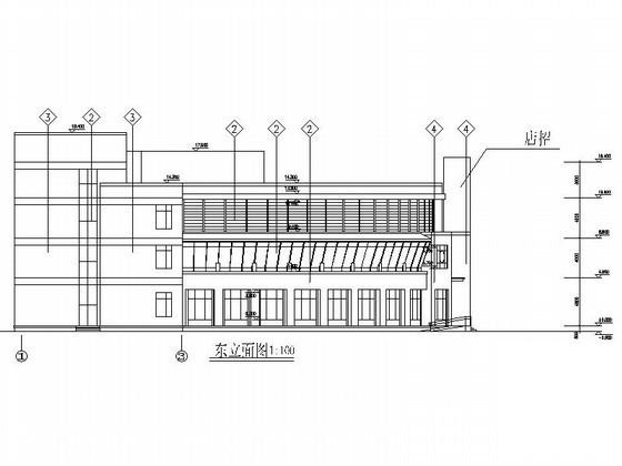 3层山水华庭酒店建筑施工CAD图纸 - 5