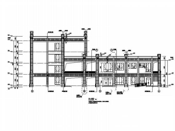 4层小型市级框架结构小学建筑施工CAD图纸 - 5