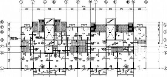 16层框架剪力墙住宅楼结构CAD施工图纸 - 2