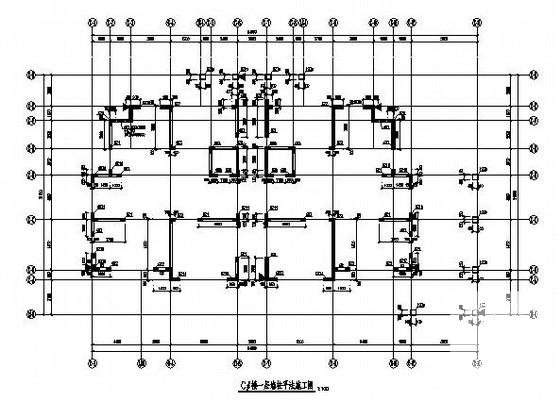 28层剪力墙住宅楼结构CAD施工图纸（平法图纸） - 1