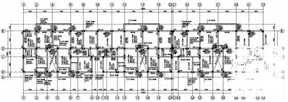 6层框架住宅楼结构CAD施工图纸（关联建筑、水、电图纸） - 1