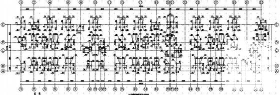 6层框架住宅楼结构CAD施工图纸（关联建筑、水、电图纸） - 2