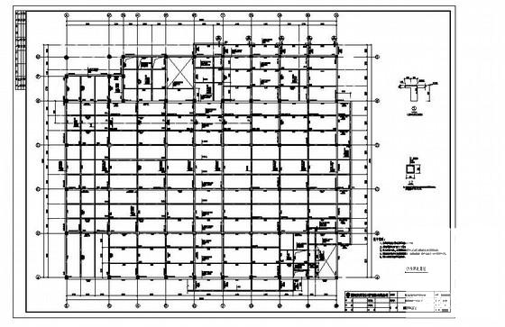 5层桩基础框架结构综合楼结构CAD施工图纸 - 3