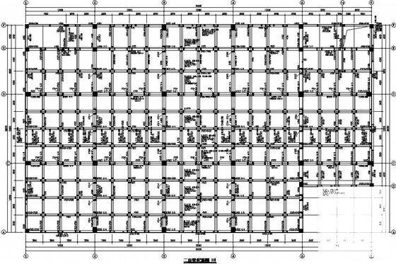 厂区桩基础框架综合办公楼结构CAD施工图纸 - 2