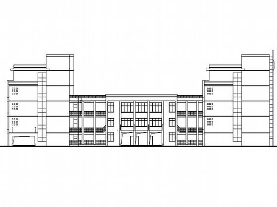 电视大学学校新区5层实训楼建筑施工CAD图纸 - 1