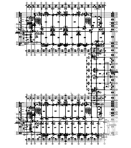 电视大学学校新区5层实训楼建筑施工CAD图纸 - 2