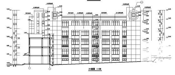 电视大学学校新区5层实训楼建筑施工CAD图纸 - 4