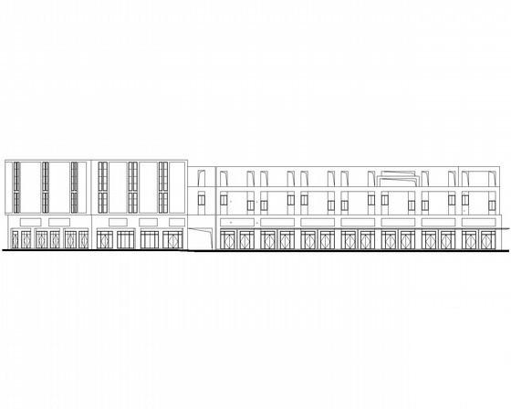 商贸物流中心2层沿街商铺建筑施工CAD图纸（5号楼） - 1