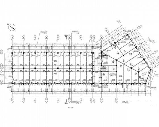 商贸物流中心2层沿街商铺建筑施工CAD图纸（5号楼） - 3