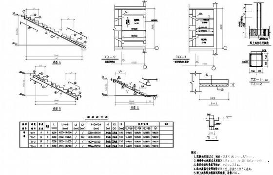 4层框架结构实验楼结构CAD施工图纸 - 4