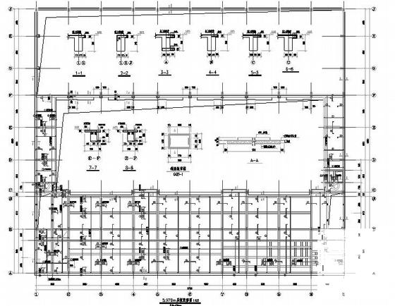 2层框架结构大型集中供暖锅炉房结构CAD施工图纸 - 4