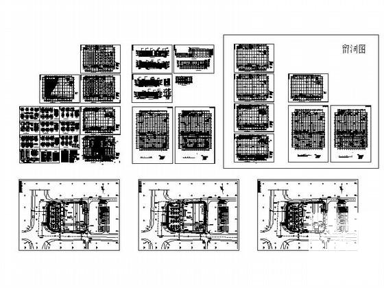 3层大型建材超市建筑施工CAD图纸(竖向布置图) - 4