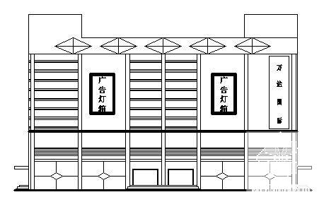 5层钢结构商场建筑施工CAD图纸（学生作业） - 1